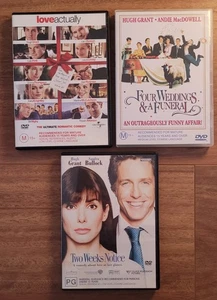 Hugh Grant DVD Bundle x 3 (Love Actually, Two Weeks Notice, Four Weddings..) - Picture 1 of 2