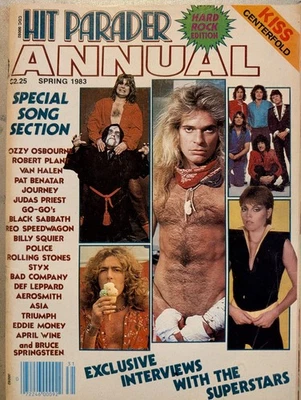 Hit Parader Magazine Spring 1983 ANNUAL Journey, Van Halen, Ozzy, Go-Gos, Police - Image 1 of 4