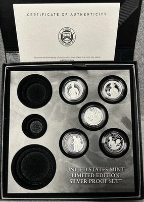 2025 S Limited Edition Silver Proof Set w Box & COA (no $1, 50C, 10C) SS2 BOX-SS - Image 1 of 2