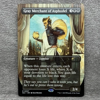MTG Gray Merchant of Asphodel – Secret Lair Countdown Kit SLC #7 Borderless NM - Image 1 of 4