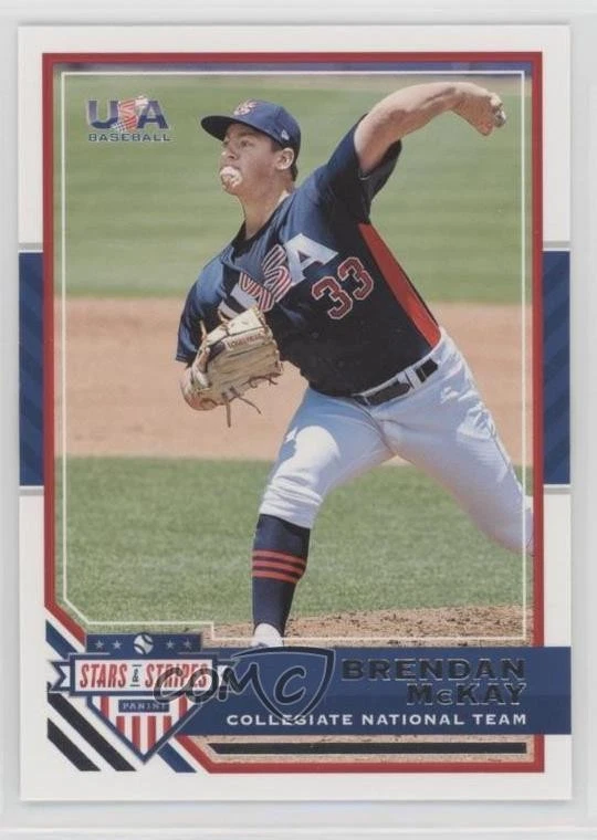 2017 Panini USA Baseball Stars & Stripes Brendan McKay #18 - Image 1 of 2