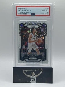 2023 Prizm White Sparkle #149 Jalen Slawson Kings RC Rookie SSP PSA 10 GEM MINT - Picture 1 of 1