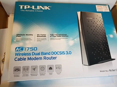 TP-LINK Archer CR700 Wireless Dual Band AC1750 DOCSIS 3.0 Cable Router Sealed - Image 1 of 3