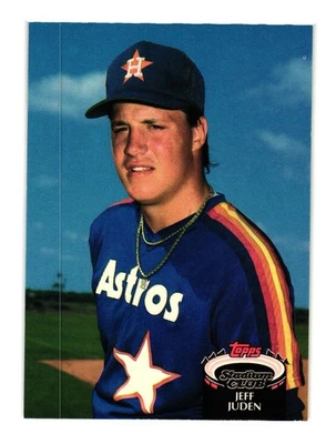 1992 Stadium Club #479b Jeff Juden Houston Astros - Image 1 of 2