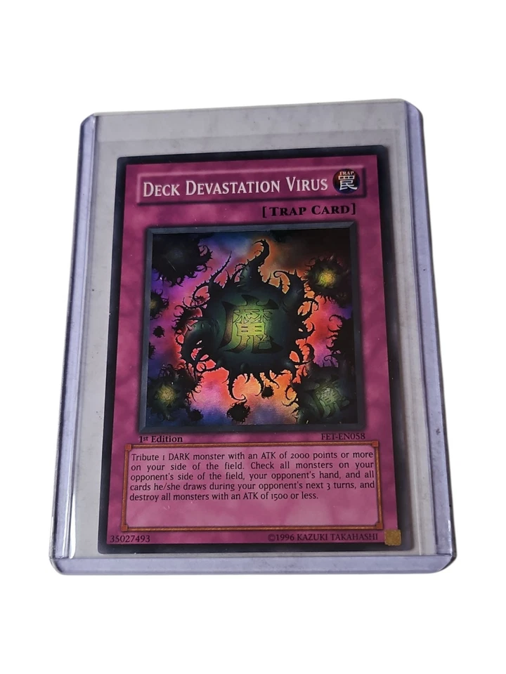 🔥Yugioh deck devastation virus SUPER RARE Flaming Eternity FET-EN058 NM 1st Ed - Image 1 of 2