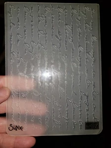 Stampin' Up! Sizzix Big Shot Pretty Print Textured Impressions Embossing Folder - Picture 1 of 1
