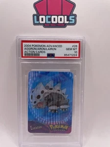 PSA 10 Gem Mint 2004 Pokémon Action Card Aron Lairon Aggron - Imagen 1 de 2