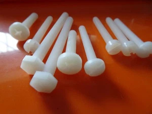 M2 (2mm) BULLONI (viti) in nylon completamente filettati confezioni da 2, 4, 6 o 10 - Foto 1 di 6