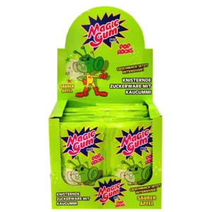 Verkaufsdisplay Komplett Magic Gum Pop Rocks 50 Beutel saurer Apfel, Kaugummi - Bild 1 von 3