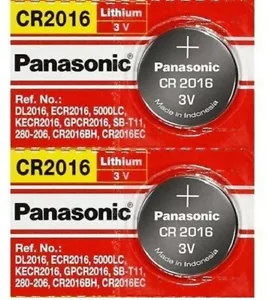 2 x PANASONIC CR 2016 CR2016 CR 2016 LITHIUM COIN CELL Button Battery - Picture 1 of 1