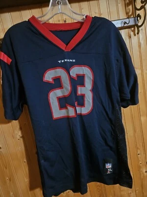 NFL Houston Texans Jersey XL V Neck Youth #23 Foster Sh/Slv Blemish GUC 8093 - Image 1 of 4