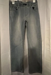 DENIZEN FROM LEVI'S Jeans Girls Size 14 Blue Regular Elastic Waist Straight Leg - Picture 1 of 8