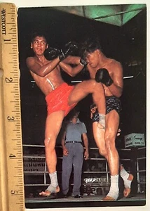 Thai Boxing Bangkok Thailand Vintage Postcard - Picture 1 of 3