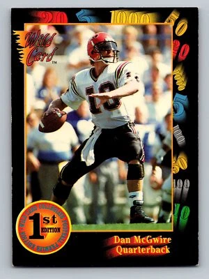 1991 Wild Card Draft #111 Dan McGwire - Image 1 of 2