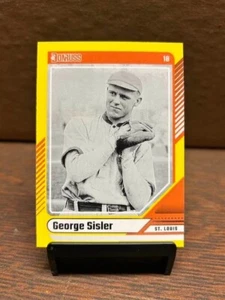 2024 Panini Donruss Baseball George Sisler Yellow Flood #22 - Picture 1 of 2
