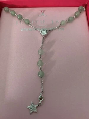Collar Judith Jack Estrella Plata Esterlina Swarovski Marcasita $85 Cuentas Verdes Foto 1 de 4