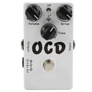 White Guitar Effect Pedal OCD Classic Overdrive Distortion Portable Instrument - Picture 1 of 5