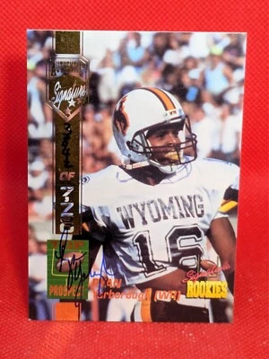 RYAN YARBOROUGH Signed 1994 Signature Rookies #58 Wyoming Cowboys Autograph Auto - Image 1 of 2