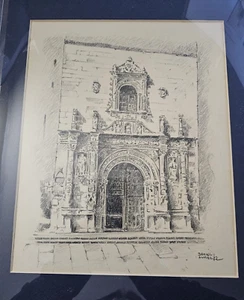 Original Daniel Nunez Rochet Pencil Drawing Signed 10" x 9" - Picture 1 of 5