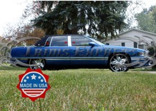 1994-1996 Cadillac DeVille 6Pc Stainless Steel Chrome Pillar Post Trim Door