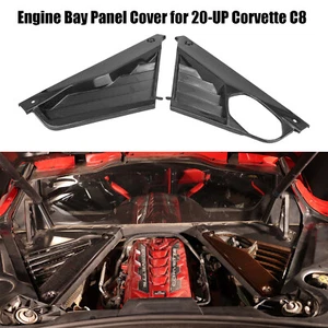 Cubierta de panel de bahía de motor de fibra de carbono real estilo de fábrica GM para Corvette C8 20-25 - Imagen 1 de 24