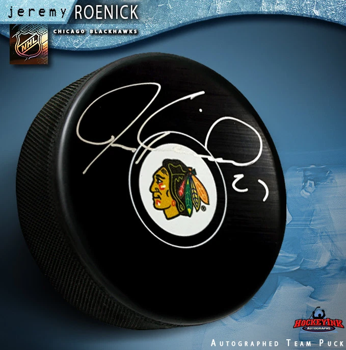 Jeremy Roenick Signed Chicago Blackhawks Puck - Image 1 of 2