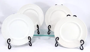 Lot of 4 Johnson Bros. (UK) ATHENA Salad Plates, ribbed white,  8" MINT! - Bild 1 von 7