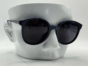 NEW Vintage Sunglasses | Preppy Round Style | Navy Blue Plastic | #816 USA Made - Picture 1 of 10