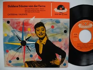 CATERINA VALENTE Goldene Träume von der Ferne EP 45 7" 1958 Germany 5.58 VG+ - Imagen 1 de 2