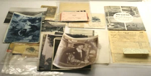 1890s to 1940s Ephemera Inez Hawkes Providence RI to Europe Holland America Rcpt - Picture 1 of 10