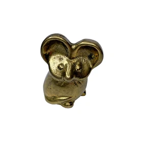 Estatuilla de ratón de latón Riverside pisapapeles pequeña de pie de 1,5" de alto - Imagen 1 de 6