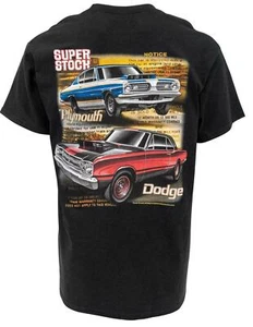 Super Stock Dart & Barracuda Dodge/Plymouth Mopar Mens T shirt Licensed Drag Rac - Picture 1 of 5