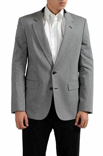 MAISON MARGIELA Blazer cappotto sportivo Maison Martin Margiela uomo grigio due bottoni US 38 IT 48