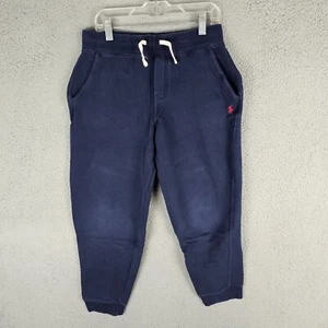 Polo Ralph Lauren Sweatpants Youth Size Large 14-16 Blue Fleece Joggers - Picture 1 of 9