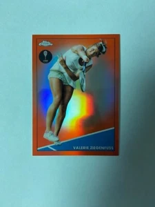 2021 Topps Chrome Tennis Orange Refractor #71 Valerie Ziegenfuss /25 - Imagen 1 de 2