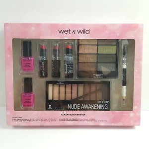 Wet n Wild Color Blockbuster Makeup Cosmetic 8 Piece Eyeshadow Lipstic Nail Set - Picture 1 of 12