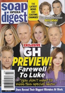 Soap Opera Digest 24.01.2022 ANTHONY GEARY-BETTY WHITE-ADRIENNE FRANTZ-DONNELL - Bild 1 von 3