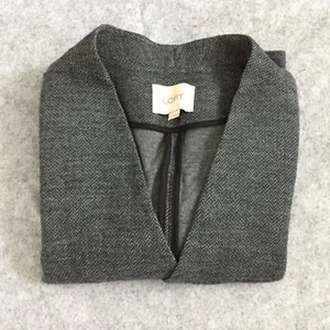 Ann Taylor Loft Open Chevron Blazer, Donna M (Navy/Grigio) - Foto 1 di 9