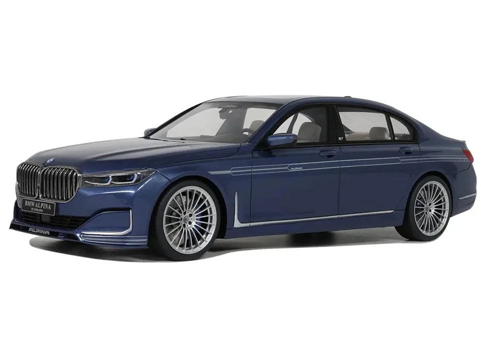 2022 BMW ALPINA B7 BLUE 1/18 MODEL CAR BY GT SPIRIT GT465