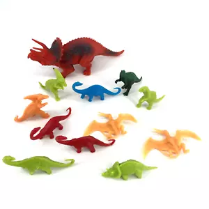 Menge 12 Dinosaurier Kuchen Cupcake Topper Spielzeug Party Gastgeschenk Goody Bag 1 LG 12 klein - Bild 1 von 4