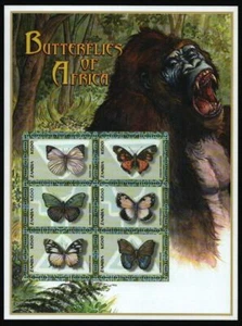 Zambia 2000 - Mi-Nr. 1127-1132 ** - MNH - KLB - Mariposas / Mariposas - Imagen 1 de 1