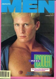 ADVOCATE MEN Playgirl MEN 1987 OCTOBER 10-87 Hairy Michael Braun Jeff Quinn PaT - Picture 1 of 2