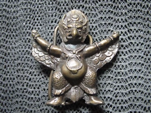 HINDU GOD DEITY GARUDA CUT OUT HIPPIE BELT BUCKLE! VINTAGE! RARE! 1970s! USA! - Picture 1 of 11