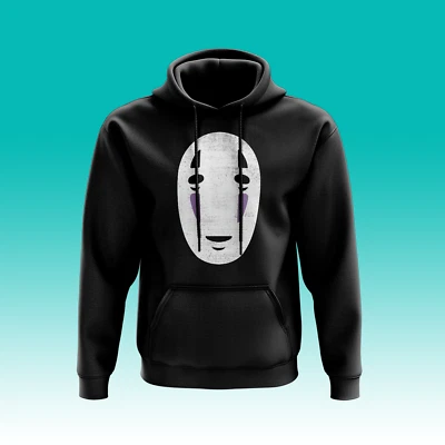 WILLOWGIFTS Sudadera con capucha sin rostro todas las temporadas Spirited Away Studio Ghibli anime película manga