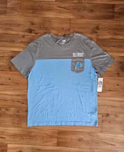 Camiseta Team Apparel Para Hombre Detroit Lions Manga Corta Talla XL Azul/Gris - Imagen 1 de 5