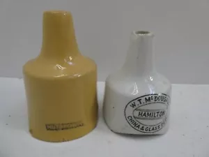 2 VINTAGE POTTERY PIE FUNNELS BIRD VENTS WT MCDOUGALL HAMILTON & NUTBROWN - Picture 1 of 10