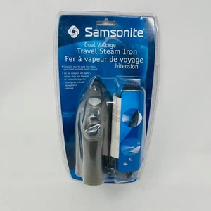 NEW Samsonite Dual Voltage Travel Steam Iron Black Gray Factory Sealed - Picture 1 of 11