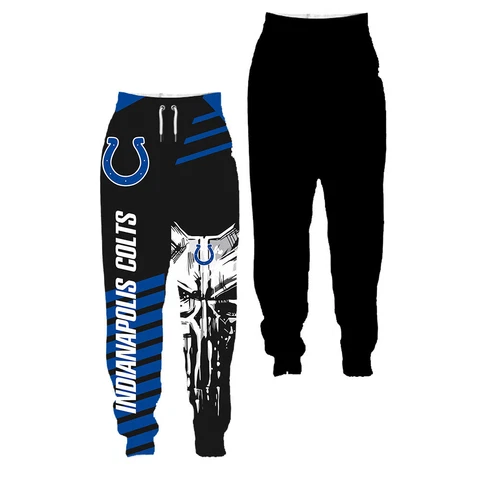 Indianapolis Colts Men's Sweatpants Sports Print Pants Loose Casual Trousers Cover