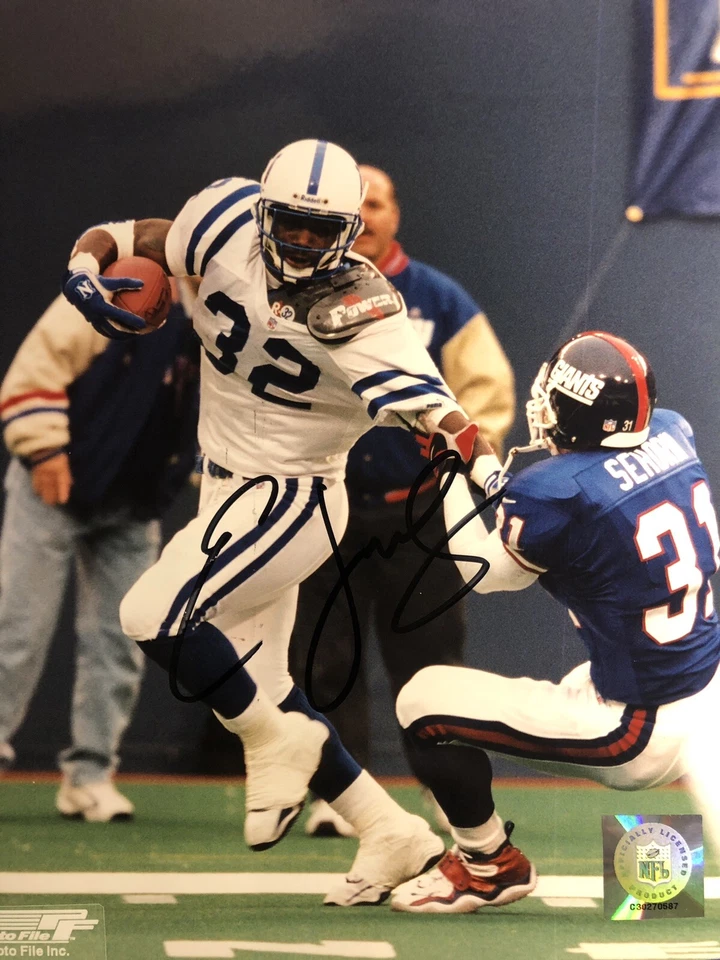 Подписанная/с автографом экшн-фотография Индианаполиса Кольта Эдгеррина Джеймса 8 x 10 🔥🔥 - Изображение 1 из 1