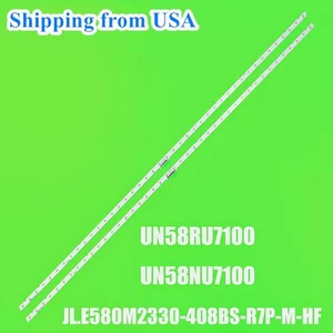LED strips for Samsung UN58NU7100 UE58RU7179 UN58NU6080 BN96-46866A LM41-00632A - Picture 1 of 11